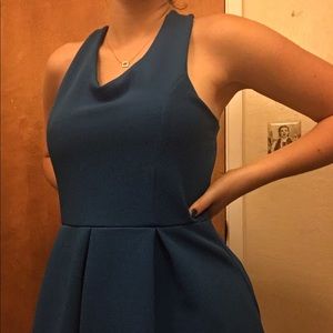 Blue Dress with Bow